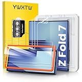 YWXTW Película Protetora De Tela Para Samsung Galaxy Z Fold 7- -50-000- Teste De Vincos- 3 Peças De Película Interna Macia De Poliuretano - 2 Peças De Vidro Temperado Frontal - 1 Conjunto De Protetor