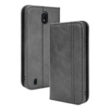 Z Capinha Para Nokia C01 Plus Carteira Pu Couro Fecho