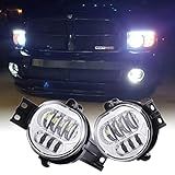 Z OFFROAD 2 Peças De Lâmpadas De Neblina LED 63W De Substituição Para Dodge Ram 2002 2008 1500 2003 2009 Ram 2500 3500 2004 2006 Durango Lado Do Motorista E Do Passageiro Cromado