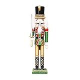 ZaH Brinquedo Quebra-Nozes De Natal De 30-48 Cm Decoração Quebra-Nozes Presente Soldado Quebra-Nozes Fantoches Ornamentos -Figura De Espada Verde-