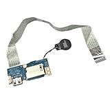 Zahara Cabo De Substituição Para Placa De Leitor De Cartão USB SD Para Dell Ins Piron 15 3583 3584 3585 5570 5575 I5575 A214SLV 3490 3590 LS F121P P75F 0XX86G NBX00028P00