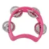 Zaidan's Meia Lua Infantil 10x4cm Pandeiro Rosa Com 8 Pandeirola