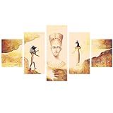 ZALTAS Mão Desenhada Abstrata Imperatriz Egípcia Decorativa Figura Quadro Pintura A Óleo 30cm 40cm 2pcs 30cm 60cm 2pcs 30cm 80cm 1pcs