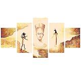 ZALTAS Mão Desenhada Abstrata Imperatriz Egípcia Decorativa Figura Quadro Pintura A Óleo 40cm 60cm 2pcs 40cm 80cm 2pcs 40cm 100cm 1pcs
