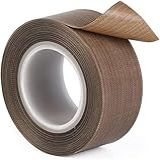 ZAMAKS Fita De Teflon Fita Resistente A Alta Temperatura  Pano De Isolamento Térmico De Vedação Mecânica  0 18 Mm De Espessura  Cor  Marrom  Tamanho  30 Mm X 10 M 