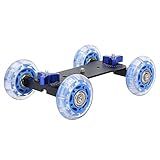 Zaweliyo 10kg Slider Slider Dolly Kit- Construção De Liga De Alumínio- Rodas Silenciosas- Para Câmeras DSLR- Câmeras De Ação- Celular