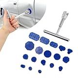 ZBGUN Ferramenta De Reparo De Amassado De Carro Pack 19 Extrator Em Forma De T Ventosa Sem Danos Kit De Reparo De Danos Ao Corpo Separador De Amassados De Colisão Universal Para A Maioria Dos