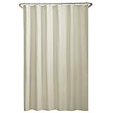 Zenna Home Forro De Cortina De Chuveiro De Tecido- Forro De Pano De Microfibra Macio Repelente De água Para Chuveiros E Banheiras- Tecido Lavável Para Cortina De Chuveiro Com Bainha Pesada- 187 X 182