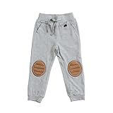 Zenulove Calças De Bebê De Viscose Com Joelheiras Calças Infantis Macias Para Meninos E Meninas Calças Para Bebês Meninos E Meninas 2 A 4 Anos Cinza 4 Anos