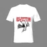 Zeppelin/p Floyd/ac Dccamiseta Branca Pmg Unisexfaço Pers