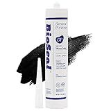 ZERED Selante De Silicone 100 Black Bioseal Calafetar Uso Geral À Prova D Água E Sem Odor Cartucho De 10 1 Onças Preto 1
