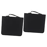 Zerodeko 2 Peças 240 Porta Cd Bolsas Bolsa Organizadora Fichários Cesta De Lavanderia Alta Casos Caixa De Dvd Organizador De Saco De Armazenamento Bolsa De Cd Alta Capacidade Tecido Oxford