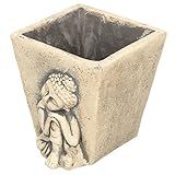 Zerodeko Vasos De Flores De Vaso De Escultura De Cabeça Vasos Suculentos Vaso Quadrado Vaso Decorativo Para Casa Decoração De Casa Vaso De Jardim Zen Tigela Suculenta Cimento Doméstico