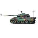 Zezefufu Modelo De Tanque Pesado Alemão Tiger King Em Escala 1/72, Modelo De Tanque De Veículo Blindado Militar Para Presente De Coleção