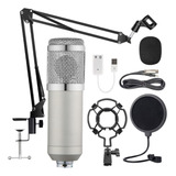 Zh Sroje Kit De Microfone De Suspensão Profissional Bm800