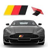 Ziciner Emblema De Bandeira Da Alemanha 3D Com Suporte De Montagem Em Forma De L Emblema De Sinal De Para Lama Dianteiro Automático Decoração De Para Choque Dianteiro De Carro Compatível Com Veículos Europeus