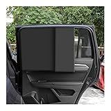 Ziciner Persiana Solar Para Janela De Carro Apenas Para Armação De Metal 2 Peças De Cortinas De Para Brisa Magnéticas Laterais Automotivas Bloqueador De Calor Solar E Protetor Contra Raios UV Capas Universais De Janela Para Carro SUV Janela Traseira Preta 