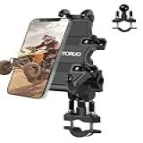 ZIDIYORUO Suporte De Telefone Para Quadriciclo Suporte Para Telefone Quádrupla 8 Braçadeiras Para Telefones De 4 7 A 7 0 Polegadas Clipe De Telefone Para Motocicleta Com Uma Mão Para Guidão De 2 2 Cm Compatível Com Yamaha Polaris Honda Can Am