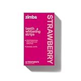 Zimba Tiras De Clareamento Dental Com Sabor De Morango Vegan Esmaltado Peróxido De Hidrogênio Branqueador De Dentes Para Café Vinho Tabaco E Outras Manchas Tratamento De 14 Dias Morango