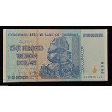 Zimbabwe 1 Cédula De 100 Trilhoes Dolares Pague Até 12 Vezes