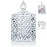 Ziosxin Frasco De Vidro De 290 Ml Para Fazer Velas Artesanais DIY Suporte De Vela Votivo Transparente Recipiente De Cristal Com Tampa Pote De Vidro Decorativo Para Uso Doméstico Recipiente De