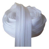 Zíper Nylon 03 Branco 25 Metros 25 Unidades De Cursor