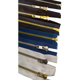Zíper Para Jaquetas De Metal Inox Alta Resistência