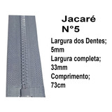 Zíper Para Jaquetas Extra Forte Double Force Cor Cinza Claro 73 Cod X47