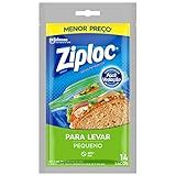 Ziploc Saco Hermético Organizador De Geladeira- Para Alimentos- Tamanho Pequeno- 14 Unidades