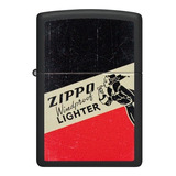 Zippo Black Matte Vintage 20 s