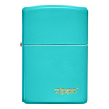 Zippo Classic Flat Turquesa Logo 49454zl