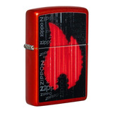 Zippo Flame Metallic Red
