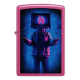 Zippo Flame Tv Man Design 48515