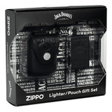 Zippo Kit Presente Isqueiro + Bainha De Couro Jack Daniel´s