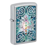 Zippo Lotus Flower Design