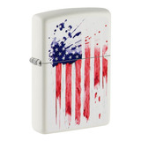 Zippo Us Flag White