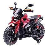 Zippy Toys Moto Elétrica Infantil Big Trail Vermelho 6V