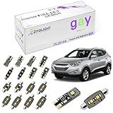ZIYOLIGHT - PL2014A Substituição Para Hyundai Tucson Ix35 2009-2015 Kit De Luz Interior LED- Pacote De Acessórios De Luzes De Cúpula Branca 6000K - Atualização De Lâmpadas De Placa De Licença -11