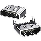ZIYUETEK 2 Peças De Substituição De Conector De Interface De Entrada De Vídeo E áudio Para Sony PlayStation 4 PS4 Observação Não Serve Para PS4 Slim PRO 