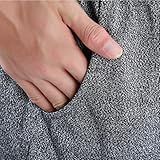 ZJchao Calças De Serra De Corrente Com Proteção Anti-Corte PE Grau 5 Calças De Trabalho De Segurança De Polietileno De Alta Resistência Para Fabricação De Metal Corte De Vidro EN388 -L-