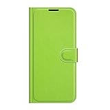 Zl One Compatível Com/capa De Celular Htc Desire 12 Couro Pu Proteção Compartimentos Para Cartão Capa Carteira Flip Capa (verde)