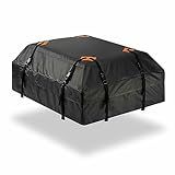 ZONETECH Bolsa De Carga Durável à Prova D água Para Teto   Preto Clássico De 4 5 Metros Cúbicos  Universal  Impermeável  Dobrável  à Prova De Vazamento  Bolsa De Viagem Para Carro No Teto