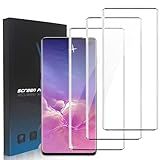 Zonyee Pacote Com 3 Protetores De Tela Para Samsung Galaxy S10 Plus Película Protetora De Vidro Temperado HD Clear Com Dureza 9H Para Samsung Galaxy S10 Plus Suporte Para Desbloqueio De Impressões