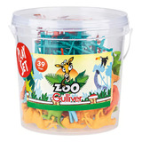 Zoologico Balde Com Figuras
