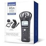 Zoom Gravador Portátil H1n Handy Recorder Modelo Antigo H1n VP Microfones Estéreo Integrados Montável Em Câmera Grava Para Cartão SD Microfone USB Com Capa Cabo USB Para Brisas E Adaptador