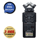 Zoom Handy Recorder H6 Black Finish 6 track Portátil Cor Preto