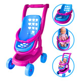 Zuca Toys Carrinho Bebe Conforto Infantil Boneca Bebê Conforto Menina Desmonta