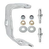 ZUDKSUY Bucha Do Pino Da Dobradiça Da Porta Dianteira Do Lado Do Motorista 9 Peças Kit De Reparo Inclui 2 Pinos De Dobradiça 2 Buchas 2 Porcas 2 Arruelas 1 Suporte Compatível Com Chevrolet