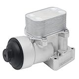 ZUDKSUY Substituição De Alumínio Atualizado Para Montagem De Filtro De óleo 03L115389H 03L115389B 03L115389C 03L115389G Compatível Com Volkswagen Amarok Passat 2 0L 2012 2014 A3 Q3 2 0L 2012 2014