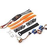 Zwbfu Motor Brushless 1400KV 40A ESC 8060 Hélice 9G Micro Servo 2pcs Para Helicóptero RC Plugue T